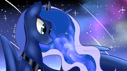 Size: 1800x1010 | Tagged: safe, artist:papaii123, princess luna, g4, female, solo, stars