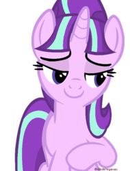 Size: 566x744 | Tagged: safe, artist:britishpegasus, starlight glimmer, g4, the cutie map, female, ms paint, smiling, solo