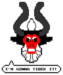 Size: 1024x1214 | Tagged: safe, artist:wanderingent, lord tirek, g4, crossover, male, pixel art, solo, wreck-it ralph