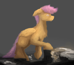 Size: 2760x2424 | Tagged: safe, artist:fuzzyfox11, scootaloo, g4, female, high res, mountain, solo