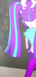 Size: 347x720 | Tagged: safe, screencap, aria blaze, human, equestria girls, g4, my little pony equestria girls: rainbow rocks, animated, arse-ia blaze, ass, audience, bracelet, butt, clothes, cropped, female, gif, hips, performance, pigtails, solo, stage, sway, swaying hips, the ass was fat, twintails, under our spell