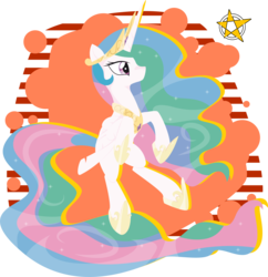 Size: 2785x2883 | Tagged: safe, artist:amberpendant, princess celestia, g4, female, high res, solo