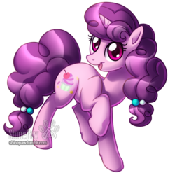 Size: 500x500 | Tagged: safe, artist:shinepawpony, sugar belle, g4, the cutie map, cute, female, raised hoof, simple background, solo, sugarbetes, transparent background