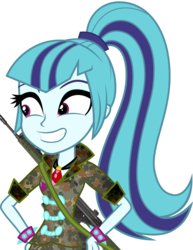 Size: 786x1016 | Tagged: safe, edit, sonata dusk, equestria girls, g4, /k/, camouflage, female, flecktarn, gun, h&k g3, ptr 91, solo