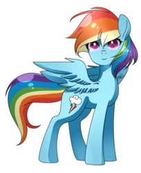 Size: 600x735 | Tagged: safe, artist:haydee, rainbow dash, g4, female, simple background, solo, transparent background