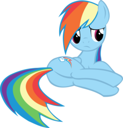 Size: 877x911 | Tagged: safe, artist:klaifferon, rainbow dash, g4, butt, female, on side, plot, rainbutt dash, simple background, solo, transparent background, vector