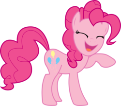 Size: 900x784 | Tagged: safe, artist:toplak666, pinkie pie, g4, female, giggling, simple background, solo, transparent background, vector