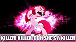 Size: 490x275 | Tagged: safe, artist:karl97, artist:patec, pinkie pie, g4, killer instinct, meme, pinkamena diane pie, singing