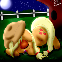 Size: 1280x1280 | Tagged: safe, artist:paulpeopless, applejack, g4, female, sleeping, solo