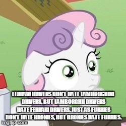 Size: 250x250 | Tagged: safe, sweetie belle, g4, exploitable meme, image macro, meme, picture for breezies, sudden clarity sweetie belle