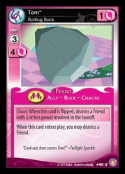 Size: 545x762 | Tagged: safe, enterplay, tom, absolute discord, g4, my little pony collectible card game, card, ccg