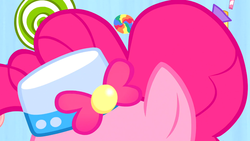 Size: 1366x768 | Tagged: safe, screencap, pinkie pie, g4, my little pony: friendship is magic, suited for success, female, hat, solo