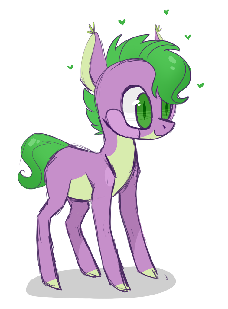 #879998 - artist:jellybeanbullet, heart, ponified, ponified spike, safe, so...