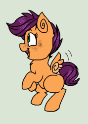 Size: 485x681 | Tagged: safe, artist:captainsnarkyninja, scootaloo, pegasus, pony, g4, female, solo