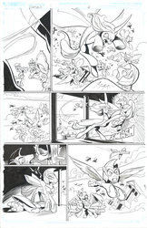 Size: 900x1391 | Tagged: safe, artist:andy price, idw, queen chrysalis, changeling, fiendship is magic #5, g4, my little pony: fiendship is magic, spoiler:comic, lineart