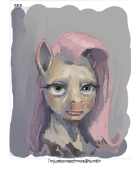 Size: 305x398 | Tagged: safe, artist:someschmoe, fluttershy, g4, flockmod, portrait, sad