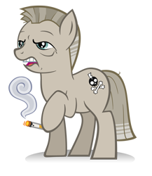 Size: 710x819 | Tagged: safe, artist:purrdemonium, earth pony, pony, bogusław linda, cigarette, male, polish, ponified, simple background, solo, stallion, transparent background, vector