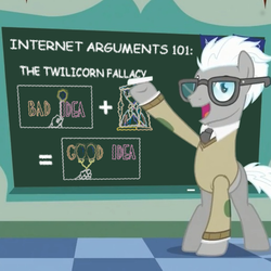 Size: 517x518 | Tagged: safe, edit, edited screencap, screencap, covalent bond, earth pony, pony, g4, the crystal empire, alicorn drama, animaniacs, covalent board, good idea bad idea, meme, op is trying to start shit