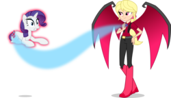 Size: 5259x3000 | Tagged: safe, artist:ambassad0r, megan williams, rarity, pony, equestria girls, g1, g4, boots, cutie mark theft, equestria girls-ified, evil megan, g1 to equestria girls, g1 to g4, generation leap, high heel boots, shoes, simple background, transparent background, vector