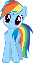 Size: 8015x15350 | Tagged: safe, artist:geometrymathalgebra, rainbow dash, g4, .svg available, absurd resolution, cute, dashabetes, female, happy, head tilt, simple background, solo, transparent background, vector