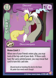 Size: 360x503 | Tagged: safe, enterplay, discord, absolute discord, g4, my little pony collectible card game, card, ccg