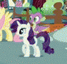 Size: 95x91 | Tagged: safe, rarity, spike, g4, animated, female, gif for breezies, male, picture for breezies, ship:sparity, shipping, straight