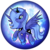 Size: 2539x2539 | Tagged: safe, artist:flamevulture17, princess luna, g4, female, high res, orb, s1 luna, solo