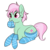 Size: 500x496 | Tagged: safe, artist:lulubell, minty, earth pony, pony, g3, g4, clothes, female, g3 to g4, generation leap, simple background, socks, solo, striped socks, that pony sure does love socks, transparent background