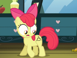 Size: 1600x1200 | Tagged: safe, apple bloom, g4, apple bloom's cutie mark, exploitable meme, meme, paranormal activity, the marked ones, this will end in tears and/or death and/or covered in tree sap