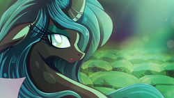 Size: 1920x1080 | Tagged: safe, artist:rariedash, queen chrysalis, changeling, changeling queen, g4, female, solo