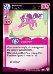 Size: 360x503 | Tagged: safe, enterplay, screwball, absolute discord, g4, my little pony collectible card game, card, ccg