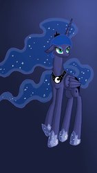 Size: 600x1067 | Tagged: safe, artist:miracle32, princess luna, g4, female, solo