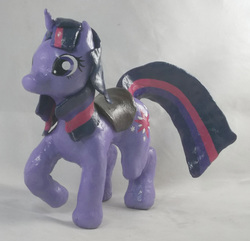 Size: 2761x2665 | Tagged: safe, artist:gryphyn-bloodheart, twilight sparkle, g4, auction, customized toy, for sale, high res, irl, photo, sculpture, toy