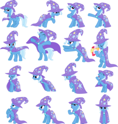 Size: 8000x8352 | Tagged: safe, artist:jeatz-axl, trixie, pony, unicorn, g4, .svg available, absurd resolution, bipedal, eyes closed, female, mare, simple background, solo, transparent background, vector, y pose