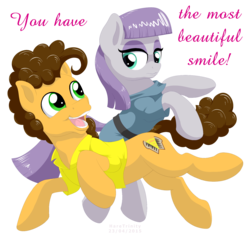 Size: 2000x1889 | Tagged: safe, artist:haretrinity, cheese sandwich, maud pie, earth pony, pony, g4, female, male, maudwich, shipping, simple background, straight, transparent background