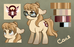 Size: 1339x841 | Tagged: safe, artist:locksto, oc, oc only, pony, female, freckles, glasses, mare, reference sheet, solo