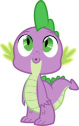 Size: 2220x3522 | Tagged: safe, artist:porygon2z, spike, dragon, g4, spike at your service, high res, male, oooooh, simple background, solo, transparent background, vector