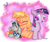 Size: 786x666 | Tagged: safe, artist:jowyb, applejack, smarty pants, twilight sparkle, earth pony, pony, unicorn, twijack weekly, g4, abstract background, cute, female, filly, filly applejack, filly twilight sparkle, jackabetes, lesbian, ship:twijack, shipping, twiabetes, younger