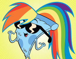 Size: 1142x880 | Tagged: safe, rainbow dash, g4, pizza, pizza steve, uncle grandpa, wat