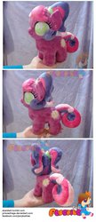 Size: 600x1387 | Tagged: safe, artist:princeofrage, cheerilee (g3), g3, g3.5, chibi, irl, photo, plushie, starry eyes, wingding eyes