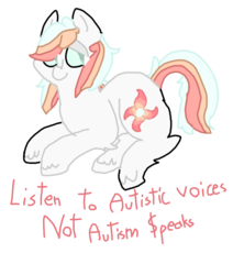 Size: 700x824 | Tagged: safe, artist:swedishfishmafia, oc, oc only, autism, autism speaks, positive ponies, solo