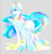 Size: 2125x2222 | Tagged: safe, artist:koveliana, princess celestia, alicorn, pony, g4, anthro and pony pack, bedroom eyes, butt, chromatic aberration, color porn, featureless crotch, female, high res, large wings, looking at you, looking back, plot, raised tail, solo, sunbutt, unshorn fetlocks