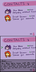 Size: 1000x2000 | Tagged: safe, artist:figgot, aria blaze, sunset shimmer, equestria girls, g4, dazzlequest, tumblr