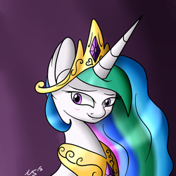 Size: 1000x1000 | Tagged: safe, artist:novaspark, princess celestia, g4, female, solo