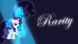 Size: 1920x1080 | Tagged: safe, artist:germanmcpictures, rarity, g4, cutie mark, double, raised hoof, vector, wallpaper