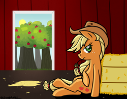 Size: 1638x1276 | Tagged: safe, artist:notenoughapples, applejack, g4, female, solo