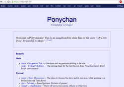 Size: 995x699 | Tagged: safe, barely pony related, imageboard, mlpchan, ponychan, ponychan screencap