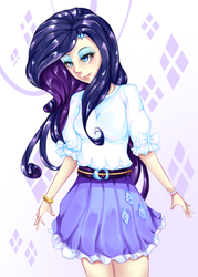 Size: 500x700 | Tagged: safe, artist:fortisselle, rarity, equestria girls, g4, clothes, female, skirt, solo