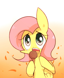 Size: 1000x1200 | Tagged: safe, artist:joycall6, fluttershy, pegasus, pony, g4, bipedal, blushing, crying, cute, female, mare, microphone, shyabetes, simple background, singing, solo