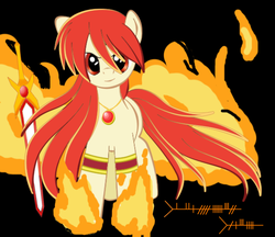 Size: 540x467 | Tagged: safe, artist:pokedigisonic-pds, oc, oc only, oc:blazing mane, solo